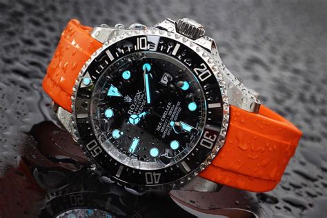 luxury watches with rubber straps.